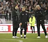 Fabian Hürzeler, Marco Knoop und Peter Nemeth vor einem Spiel