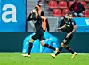 Patrik Schick ist entsetzt. Sein vermeintlicher Treffer zum 2:1 wurde wegen Abseits zurückgepfiffen.