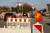 Bauarbeiten auf der Berlinertordammbrücke.