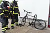 Akku explodiert am Fahrrad.