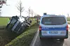 Der 39-jährige Fahrer verletzte sich bei dem Verkehrsunfall im Landkreis Rostock.