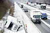 Lkw nach Unfall
