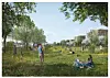 Ein großer Park soll zur Lebensqualität beitragen.