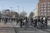 Radfahrer auf FReiheitsfahrer-Demo