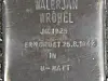 Stolperstein für Walerjan Wróbel vor dem Untersuchungsgefängnis Holstenglacis. Opfer eines Justizmordes.