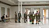 In der Berliner Julius-Leber-Kaserne beteiligen sich etwa 50 Soldaten an einem Test für eine Anwendung des Fraunhofer-Instituts zur Nachverfolgung möglicher Corona-Infektionen.