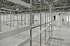 Der Aufbau des Corona-Impfzentrums in den Messehallen läuft auf Hochtouren.