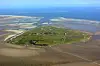 Die Insel Neuwerk aus der Vogelperspektive.