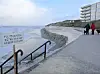 Der Hauptstrand der Insel Wangerooge wurde von den Sturmfluten weggespült.