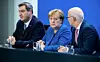 Angela Merkel (CDU) war Tschentschers dieses Mal mehr zugewandt als Markus Söder.