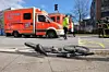 Das demolierte Mountainbike des getöteten 48-Jährigen nach dem Unfall.
