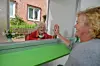 Ulrike Möller und Mutter Asta Schulz freuen sich über das Wiedersehen.