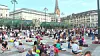Demonstration auf dem Rathausmarkt gegen Corona-Regeln