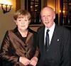 Uriel Adiv und Angela Merkel