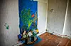Dieses Kunstwerk ist erst vor Kurzem entstanden. Offenbar nutzen Streetart-Künstler die verfallene Villa als Atelier.