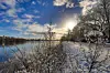 Hamburg Alster Schnee