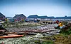 Die Baustelle des „Dünenparks“ in List.