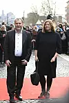 Trauerfeier Jan Fedder: Katharina Fegebank und Jens Kerstan