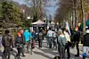In Övelgönne wurde es mit dem Einhalten des Kontaktverbots dann doch etwas schwieriger.