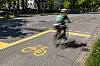 Pop-Up-Bikelane Hallerstraße
