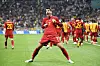 Alvaro Morata bejubelt sein Tor gegen Deutschland.