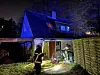 Das Haus in zweiter Reihe war für die Rettungskräfte schwer zugänglich.