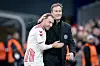 Kasper Hjulmand umarmt Christian Eriksen