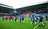 HSV-Spieler laufen in Glasgow ein