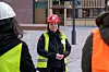 Zukünftige Quartiersmanagerin Theda Mustroph von Unibail-Rodamco-Westfield führte durch die Baustelle.