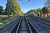 Auf diesem Streckenabschnitt wurde der Bahnmitarbeiter von einem Zug erfasst.