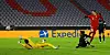 Robert Lewandowski trifft gegen RB Salzburg zum 1:0.