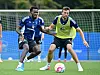 Bakery Jatta und Jonas Meffert im HSV-Training