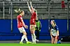 Sandra Jessen (2. v.l.) schockte die HSV-Frauen am Montag mit einem Dreierpack.