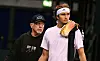 Boris Becker und Alexander Zverev (v.l.) bei der Qualifikation für den Davis Cup