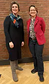 Dr. Kathrin Sachse (links) vom Verein Zeit für Zukunft und Prof. Dr. Sonia Lippke von der HAW Hamburg.