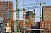 Die Baustelle des Elbtowers in der HafenCity. Hier arbeitet bereits seit Oktober 2023 niemand mehr.