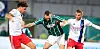 Im letzten Test vor dem Rückrundenstart verloren der HSV (hier mit Jordan Beyer, rechts, und Jonas David, links) mit 2:5 beim VfB Lübeck.
