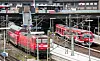 Gleise beim Hamburger Hauptbahnhof