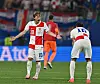 Ein aufgebrachterLuka Modric im Kroatien-Dress