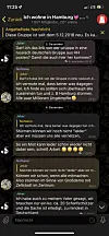 Screenshot eines Gewaltaufrufs in einer Hamburger Telegram Gruppe „querdenkender“ Aktivist:innen.