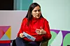 „Tagesthemen“-Moderatorin Aline Abboud spricht während der Eröffnung der 37. Medientage München. (Archivbild)