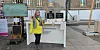 Marina Vogel vom Baltic Environmental Forum möchte an ihrem Stand über giftige Stoffe in Alltagsprodukten aufklären. Bei einem Quiz können die Besucher eine Grünlilie gewinnen.