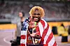 Noah Lyles bejubelt seinen Sieg