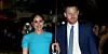 Prinz Harry und Herzogin Meghan kamen im strömenden Regen am Donnerstag in London an.