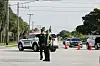 Straßensperre nach dem Anschlag auf Donald Trump auf dessen Golfplatz in West Palm Beach (Florida).