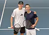 Justin Engel und Philipp Kohlschreiber posieren für die Kamera.