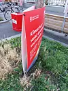 SPD-Plakat aus Plastik