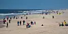 Für Ostersamstag wenig los: der Strand von Westerland
