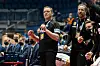 Handball-Bundestrainer Alfred Gislason jubelt