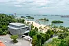 Der Strand von Sentosa Island in Singapur